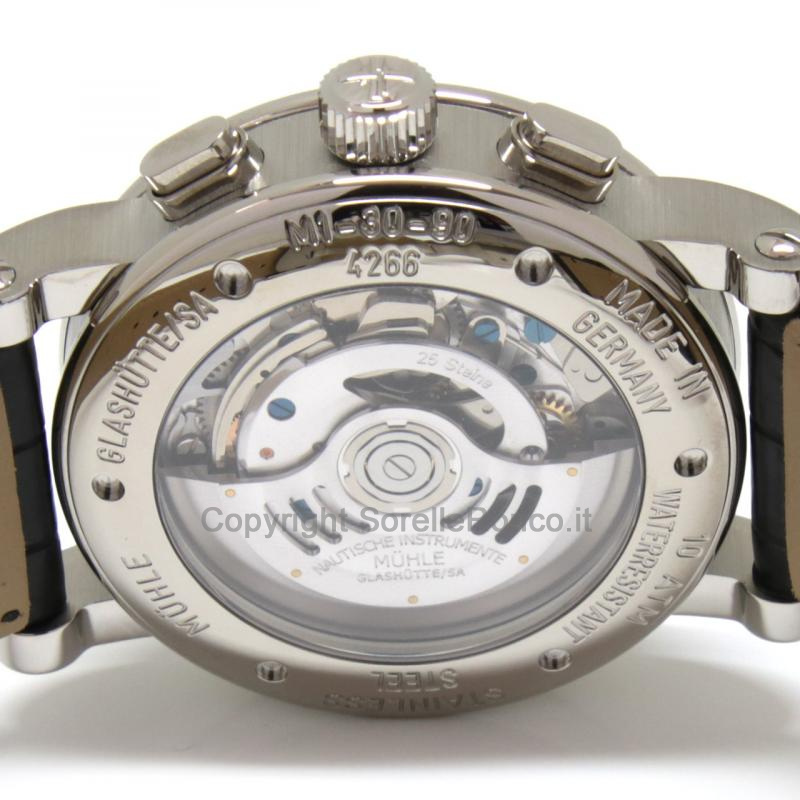 MÜHLE GLASHÜTTE TEUTONIA II SILVER CHRONO 42MM