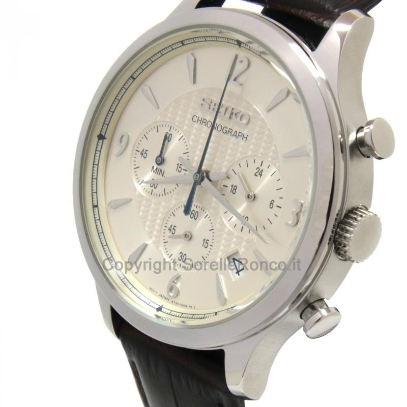SEIKO CLASSIC CHRONO CHAMPAGNE 40MM PELLE