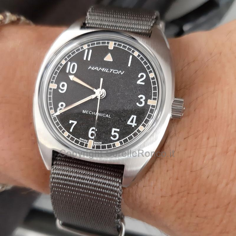 HAMILTON KHAKI AVIATION PILOT PIONEER NERO 36MM