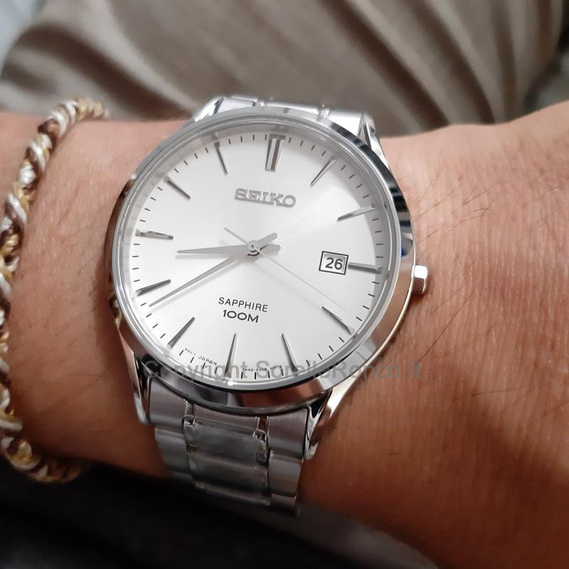 SEIKO CLASSIC ARGENTO 40MM BRACCIALE ACCIAIO