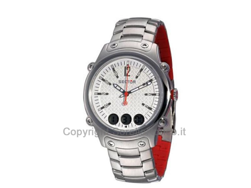 OROLOGIO SECTOR SLIM 400 ANADIGIT SILVER