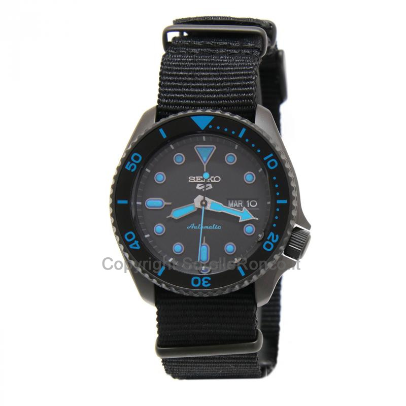 SEIKO 5 SPORTS NERO 42,5MM INDICI BLU