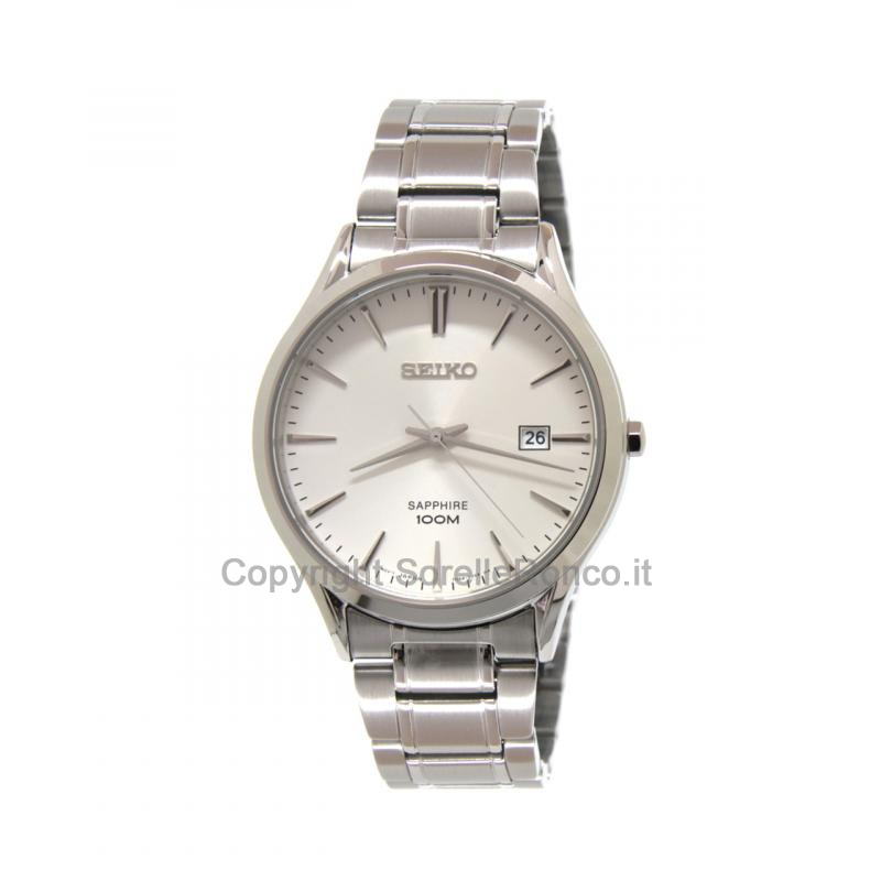 SEIKO CLASSIC ARGENTO 40MM BRACCIALE ACCIAIO
