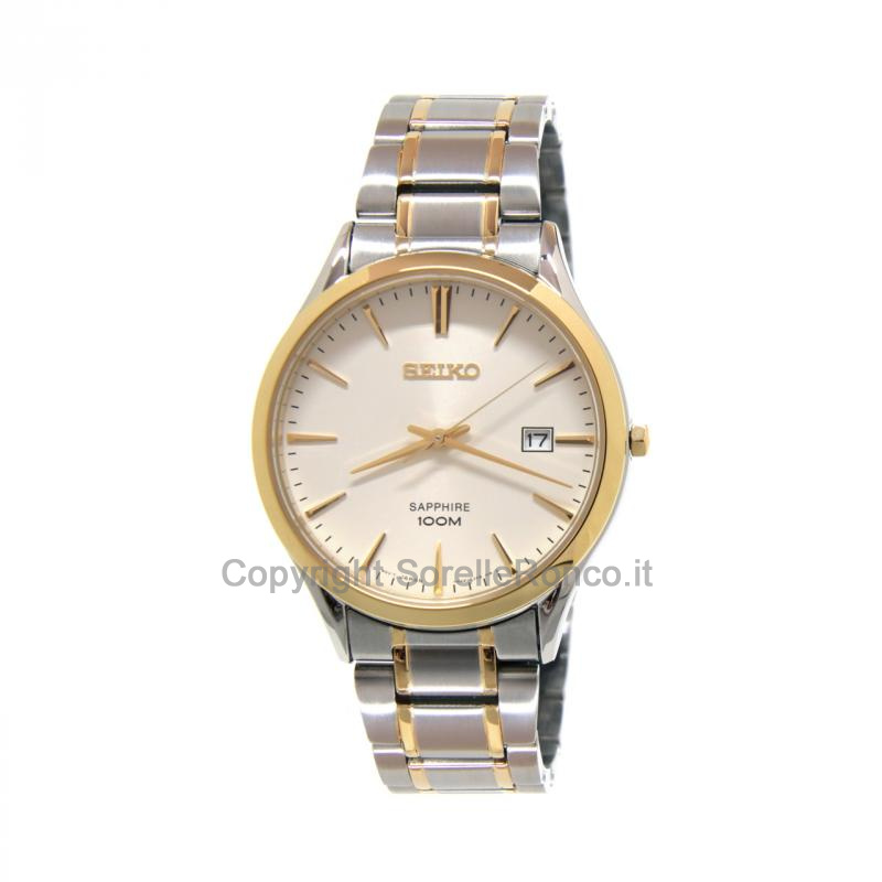 SEIKO CLASSIC SILVER 40MM BRACCIALE BICOLOR