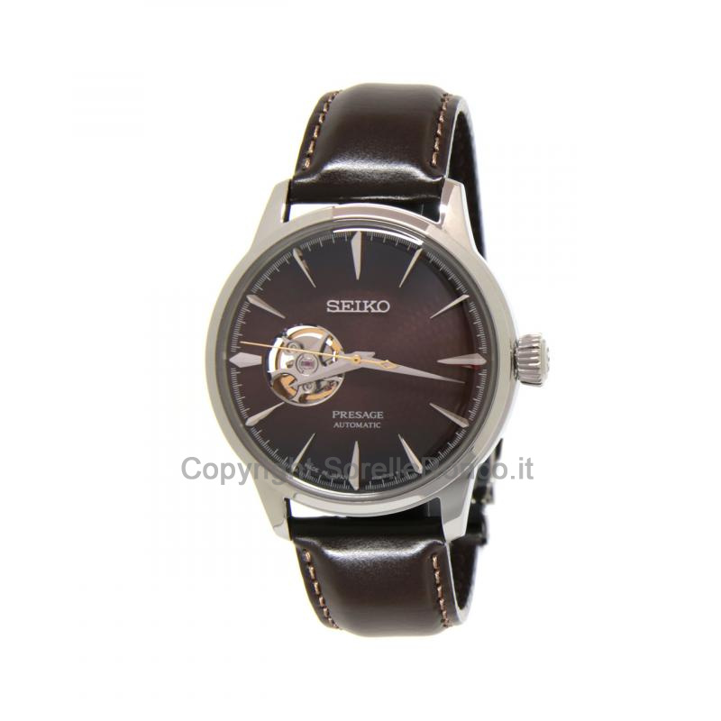 SEIKO PRESAGE COCKTAIL PRUGNA 40,5MM PELLE PRUGNA