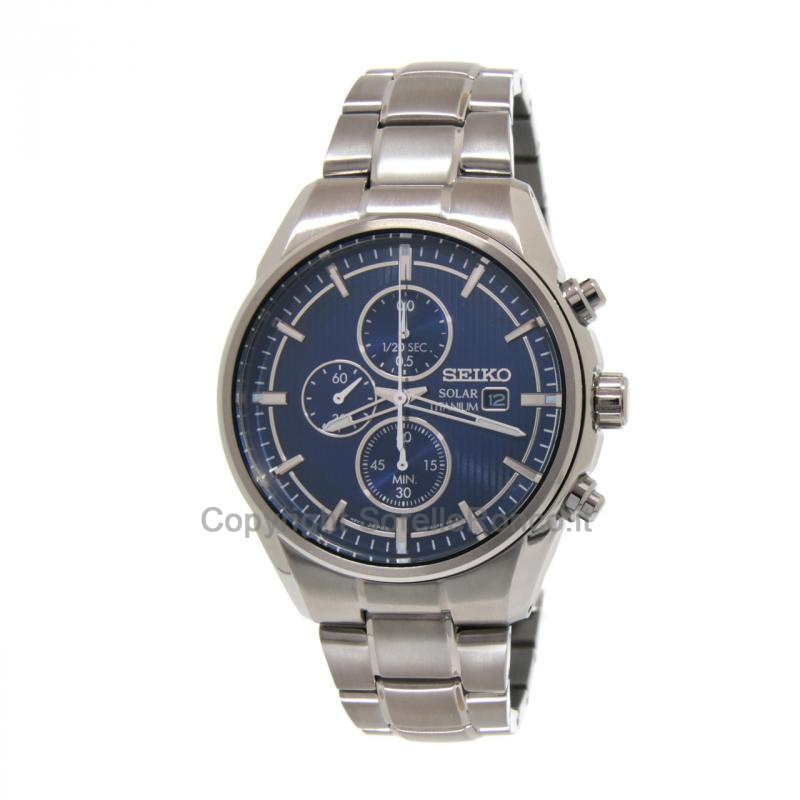 SEIKO SPORT SOLARE CHRONO BLU 42,6MM TITANIO