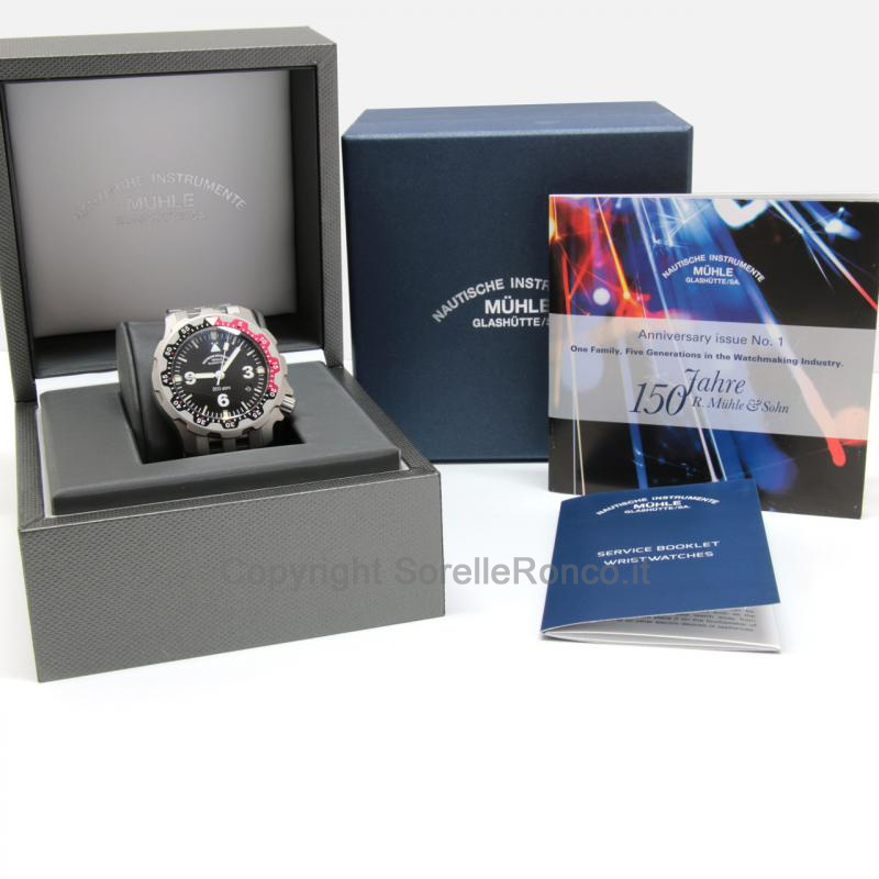 MÜHLE GLASHÜTTE RASMUS 2000 NERO 44MM ACCIAIO