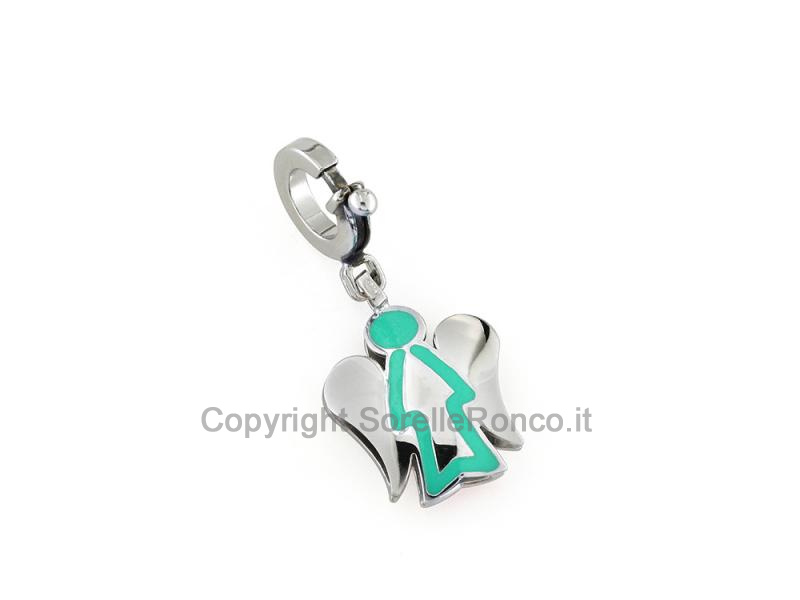 CHARMS ARGENTO ROBERTO GIANNOTTI VERDE