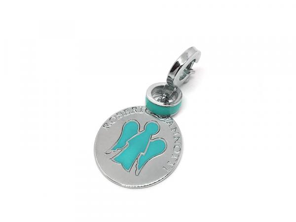 SMA7C - Charms Argento Roberto Giannotti Azzurro