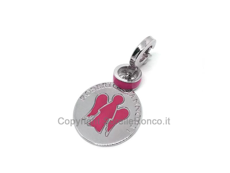 CHARMS ARGENTO ROBERTO GIANNOTTI FUCSIA