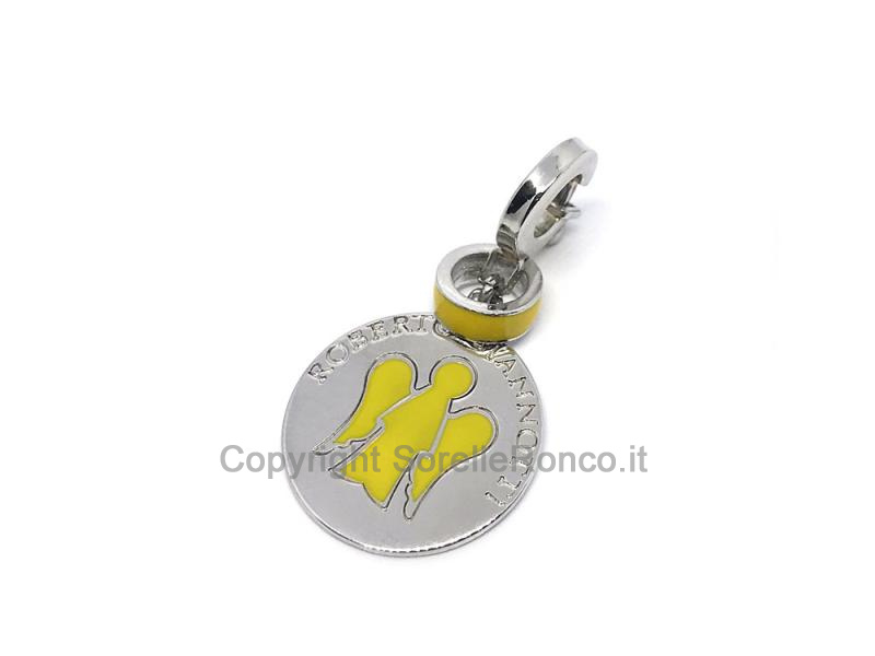 CHARMS ARGENTO ROBERTO GIANNOTTI GIALLO