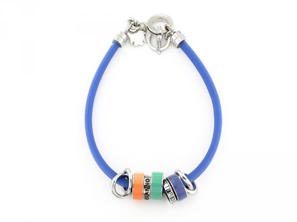 SMABR3V - Bracciale Argento e Gomma Viola