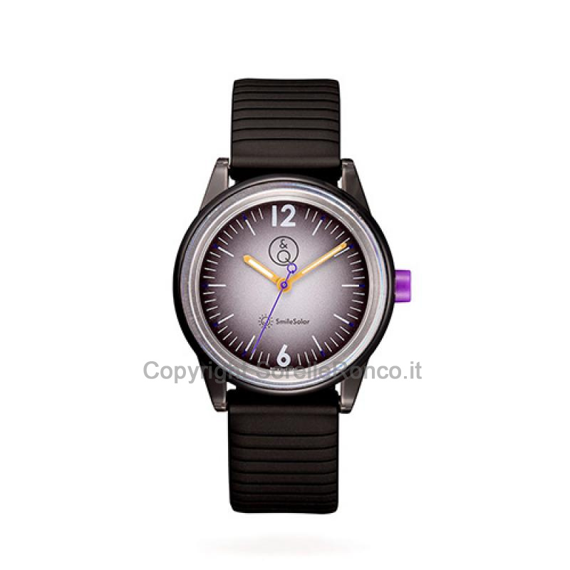 SMILESOLAR LINE UP NERO E VIOLA 36MM PER RAGAZZI