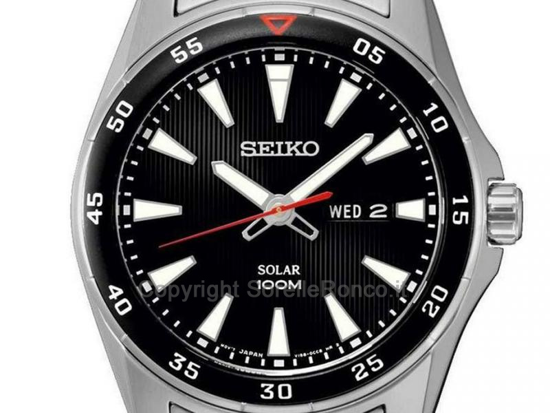 OROLOGIO SEIKO SOLAR 43 MM NERO