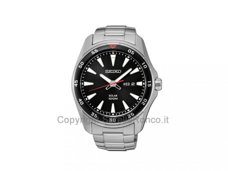 OROLOGIO SEIKO SOLAR 43 MM NERO