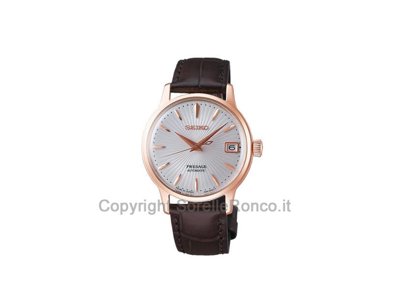 SEIKO PRESAGE AUTOMATICO 33,8MM BIANCO E ROSÈ