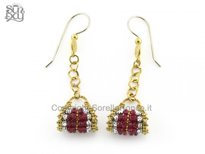 ORECCHINI SUN DAY CON BORSETTA PENDENTE