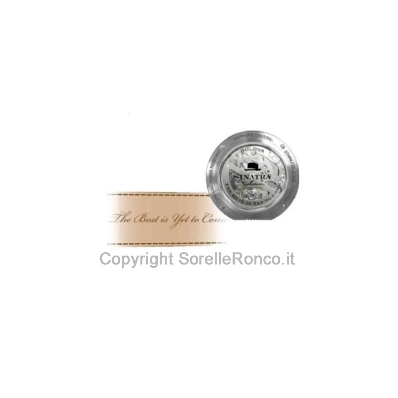 BULOVA FRANK SINATRA CHAMPAGNE 40MM CASSA DORATA