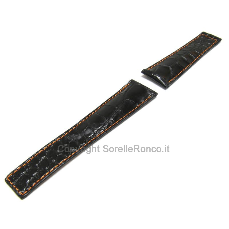 CINTURINO COMPATIBILE TAG HEUER PELLE COCCO NERA
