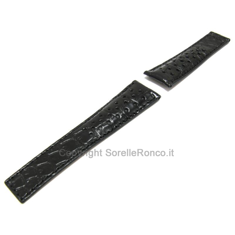 CINTURINO COMPATIBILE TAG HEUER PELLE COCCO BLK