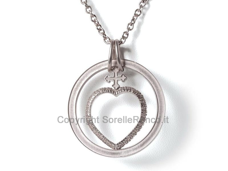 TUUM COR MAGNUM ARGENTO CON CATENA