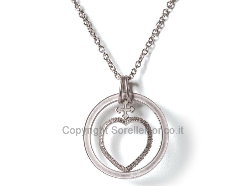 TUUM COR MAGNUM ARGENTO CON CATENA