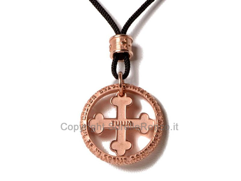 TUUM FLORE ARGENTO ROSA CON CORDINO