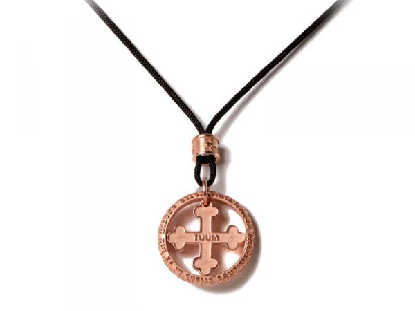 TEFB009C0DR - Tuum Flore Argento Rosa con Cordino