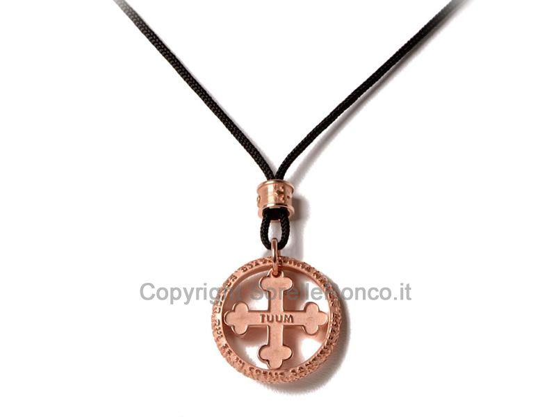TUUM FLORE ARGENTO ROSA CON CORDINO
