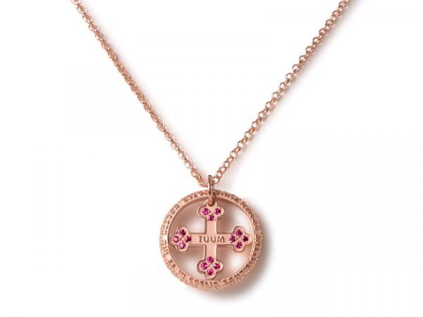 TEFL109RRDR - Tuum Flore Argento Rosa Catena e Rubini