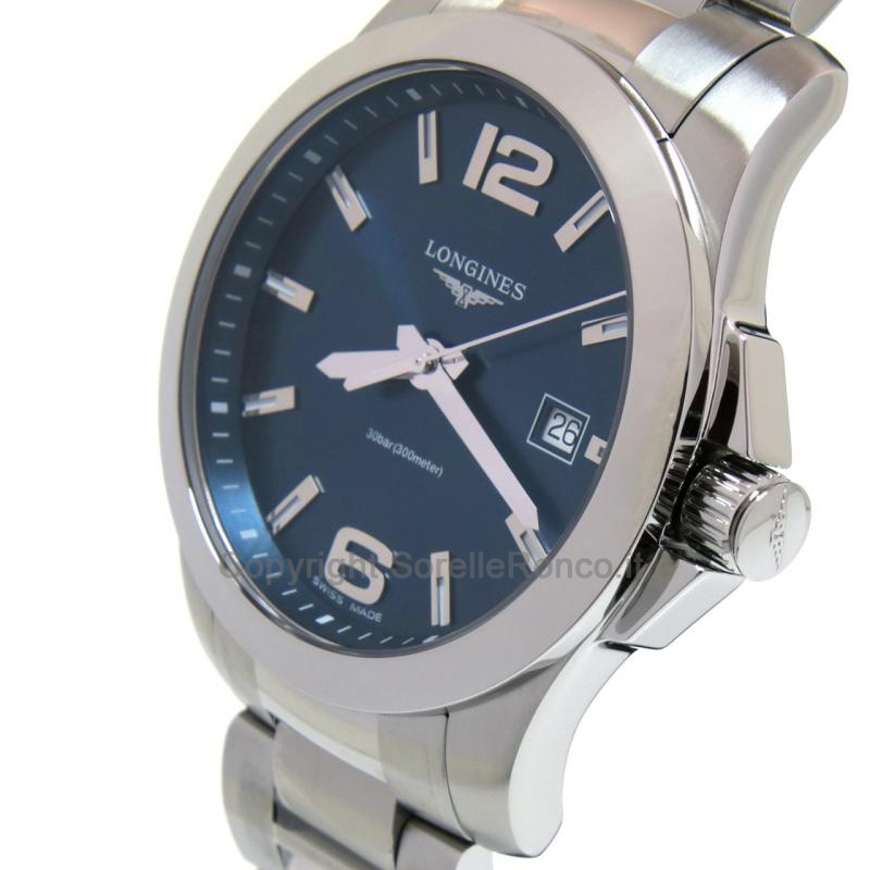 LONGINES CONQUEST ACCIAIO BLU 41MM QUARZO