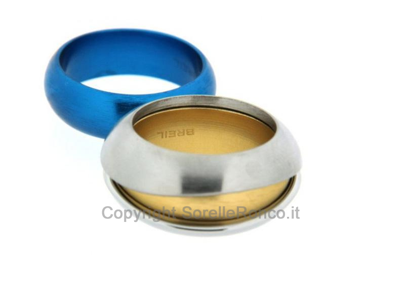 ANELLO BREIL SECRETLY ACCIAIO OCEAN GOLD 18