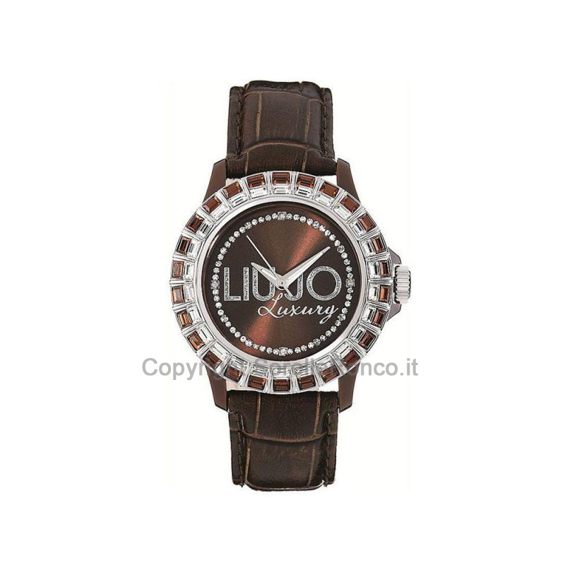 LIU-JO BAGUETTE MARRONE SWAROWSKI 40MM