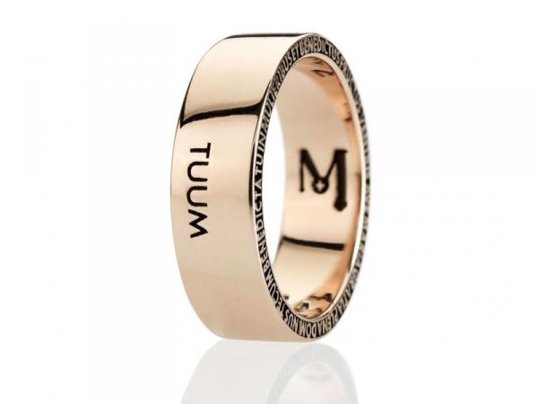 TUU1LM30AR0 - Anello Ave Maria Numerouno Oro 9 kt