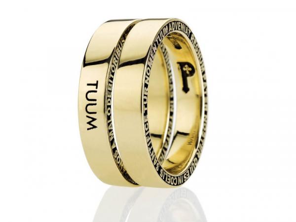 TUU2LP30AG0 - Anello Padre Nostro Numerodue Oro 9 kt