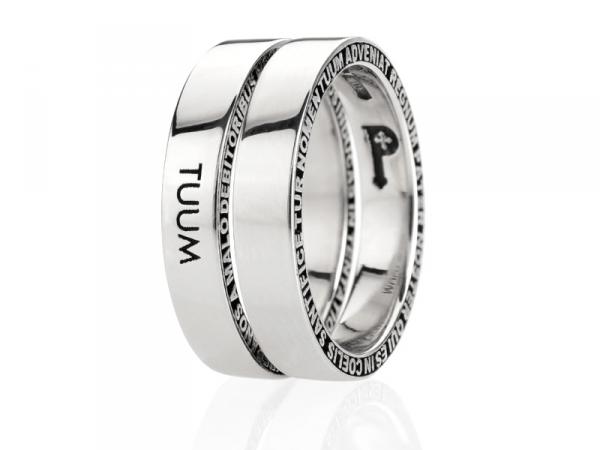 TUU2LP90E00 - Anello Padre Nostro Numerodue in Argento
