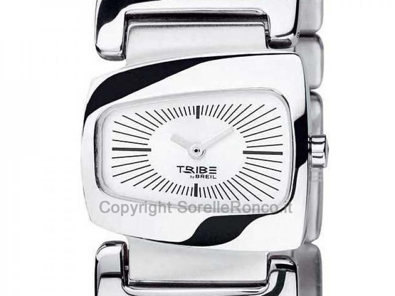 OROLOGIO BREIL TRIBE ACCIAIO E BIANCO 27X23MM