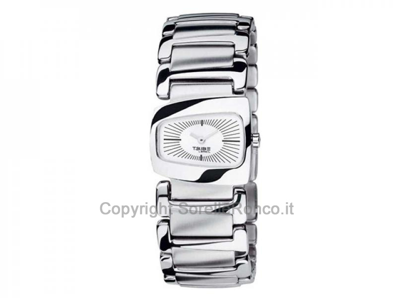 OROLOGIO BREIL TRIBE ACCIAIO E BIANCO 27X23MM