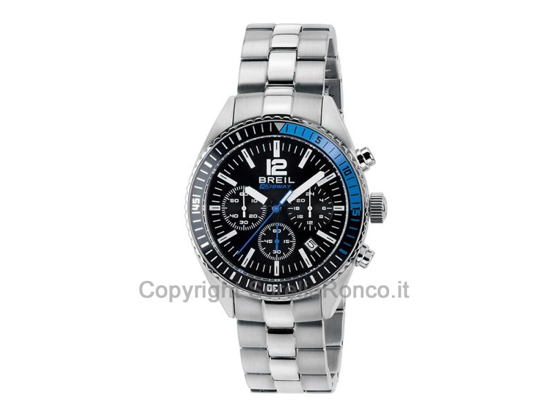 BREIL MIDWAY CHRONO NERO E BLU DA 42MM