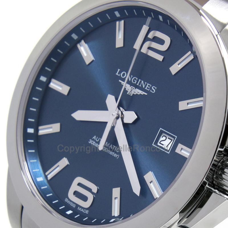 OROLOGIO LONGINES CONQUEST ACCIAIO BLU 43MM AUTO