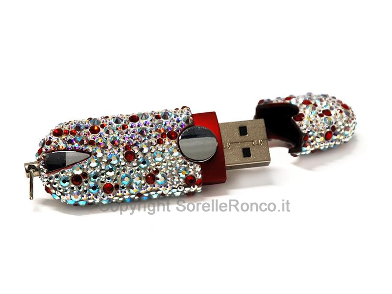 CHIAVETTA USB SWAROVSKI ARCOBALENO