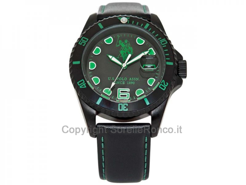 OROLOGIO US POLO PRESTON VERDE