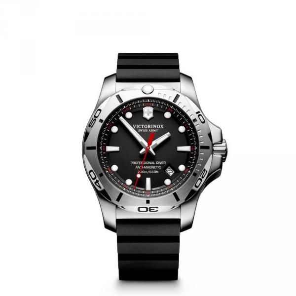 241733 - Victorinox INOX Nero Diver 45mm Cinturino Gomma
