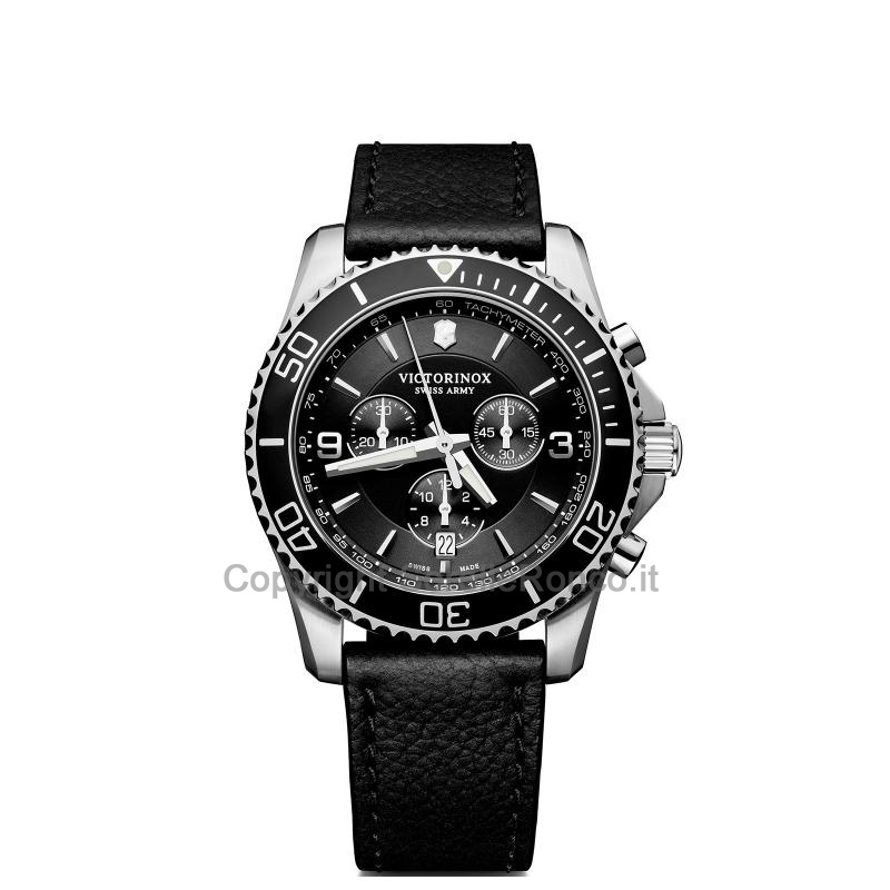 VICTORINOX MAVERICK CHRONO NERO PELLE 43MM