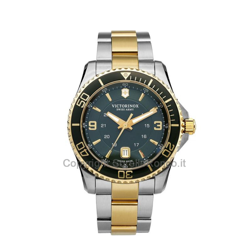 VICTORINOX MAVERICK LARGE VERDE ORO ACCIAIO 43MM