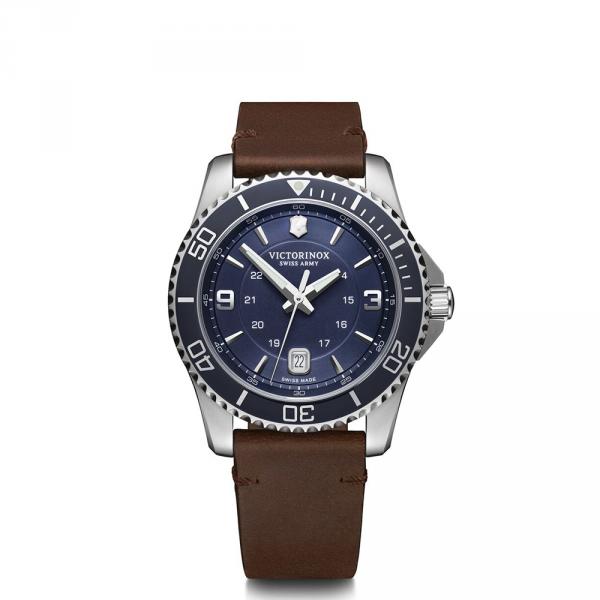 241863 - Victorinox Maverick Blu Marrone Pelle 43mm