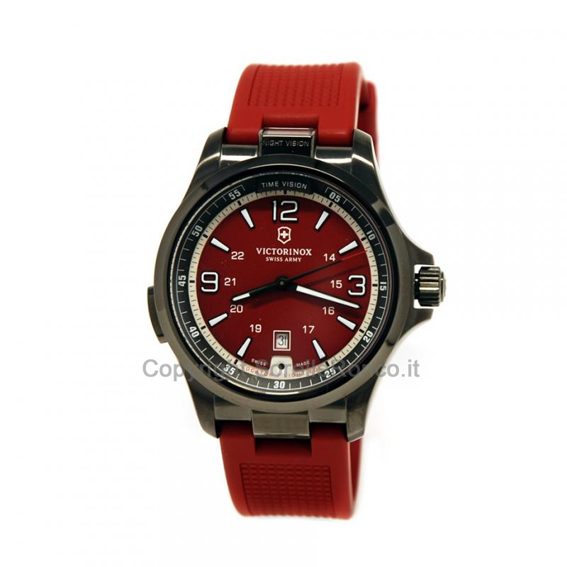 VICTORINOX NIGHT VISION ROSSO 42MM CAUCCIÙ ROSSO