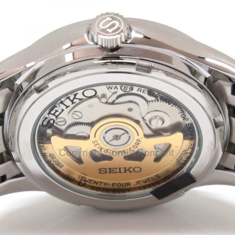 SEIKO PRESAGE 38,3MM BLU OPEN HEART