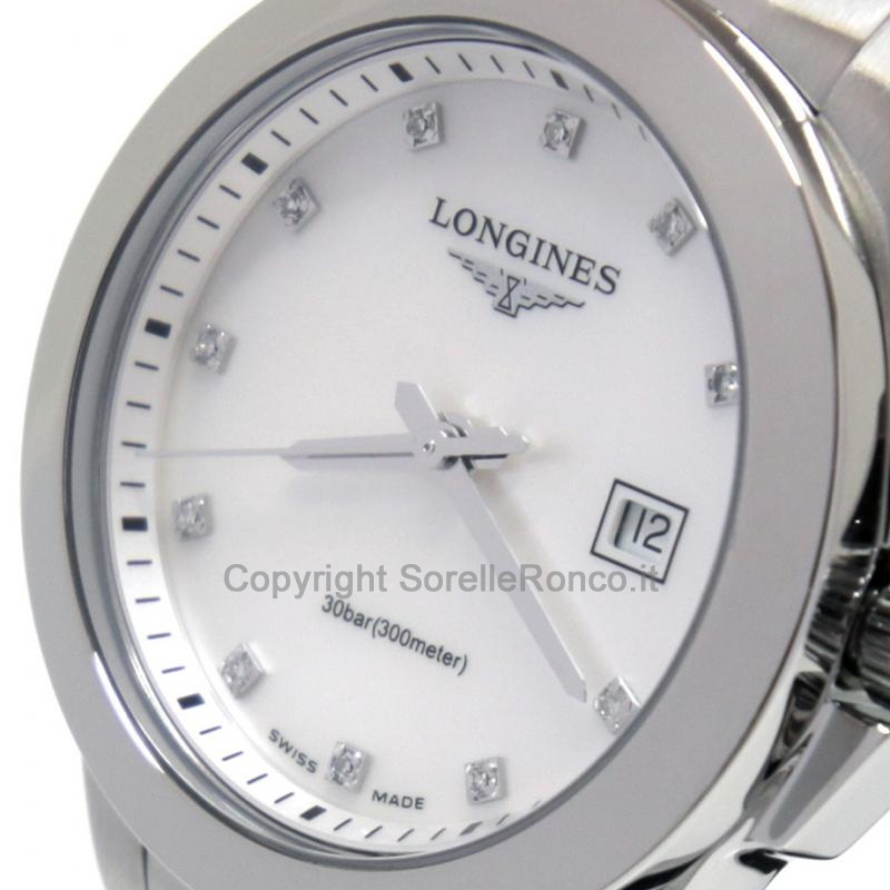 LONGINES CONQUEST LADY BIANCO DIAMANTI AUTO 29,5MM
