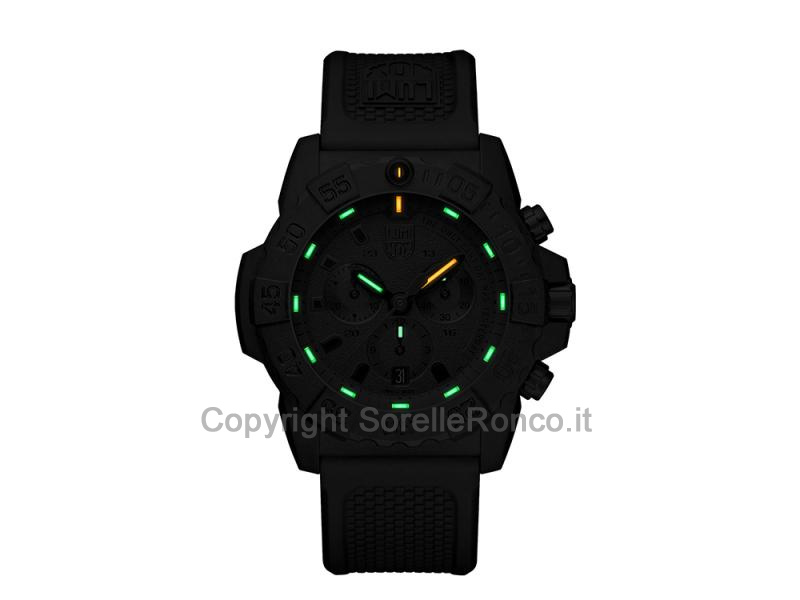 LUMINOX NAVY SEAL CHRONO GOMMA NERA CARBONOX 45MM